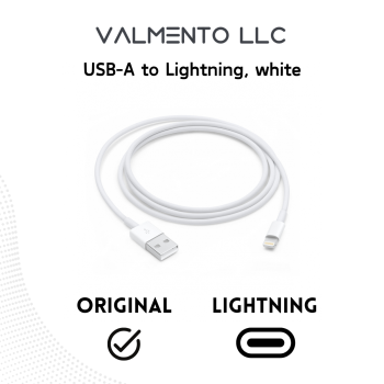 USB-A auf Lightning Kabel, 1m – Weiß